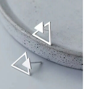 Chevron Stud Earrings | 925 Sterling Silver‎